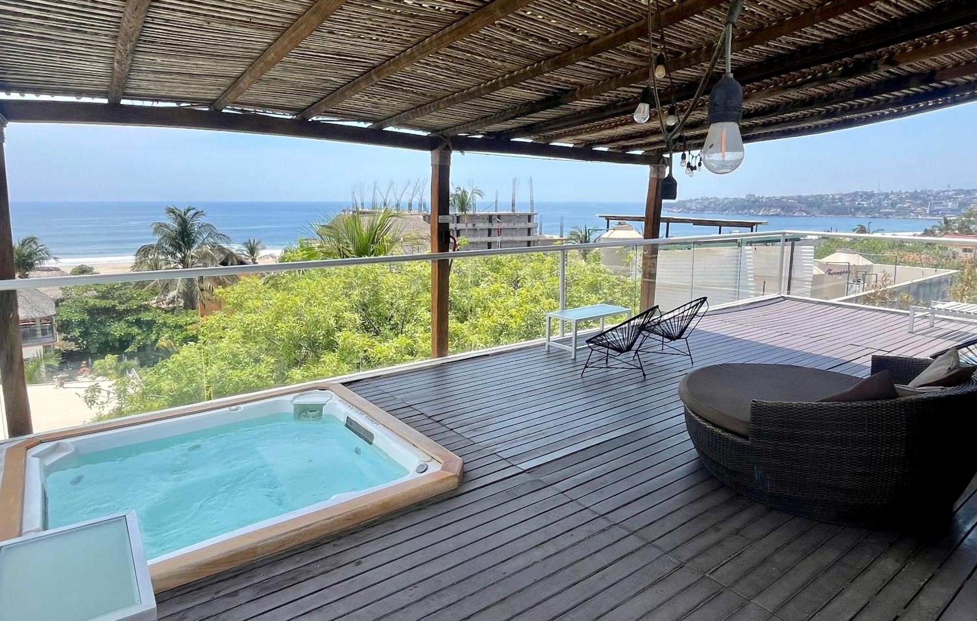 Hotel Aqualuna Cyclops Brisas de Zicatela Dış mekan fotoğraf